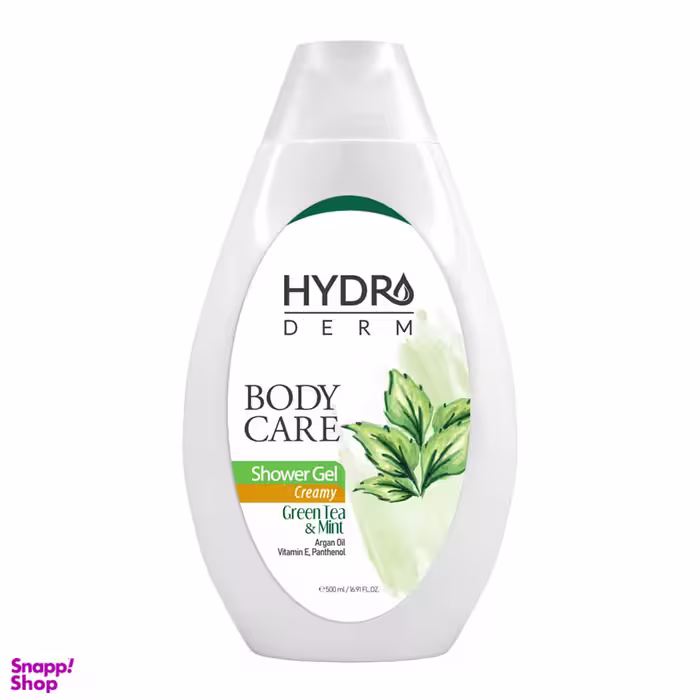 شامپو بدن کرمی هیدرودرم (Hydroderm) با رایحه چای سبز و نعناع حجم 500 میلی لیتر