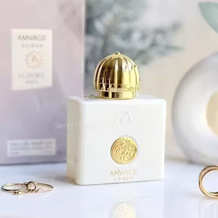 عطر ادکلن زنانه آمواج هانر-آنر (آمواژ سفید) لاکچری آکوا | Amouage Honour (Luxury Aqva) حجم 50 میل(شرکتی)