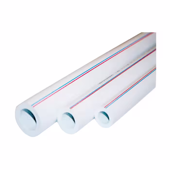 لوله سه لایه PP RCT سفید 63mm(شاخه 4 متری) آذین