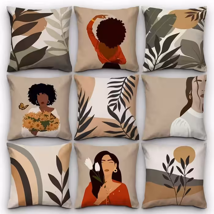 کاور کوسن کد 144 (ست دختر و گل)