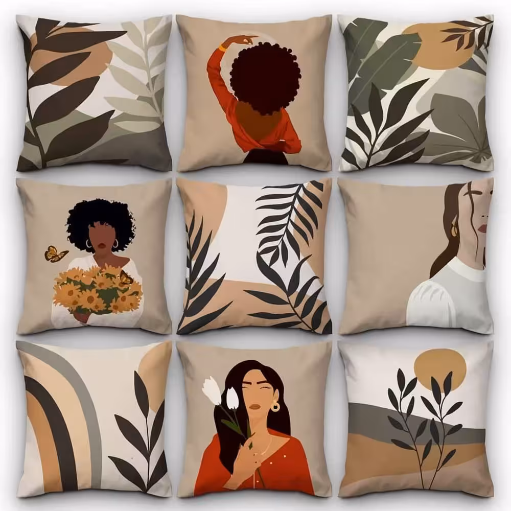 کاور کوسن کد 144 (ست دختر و گل)