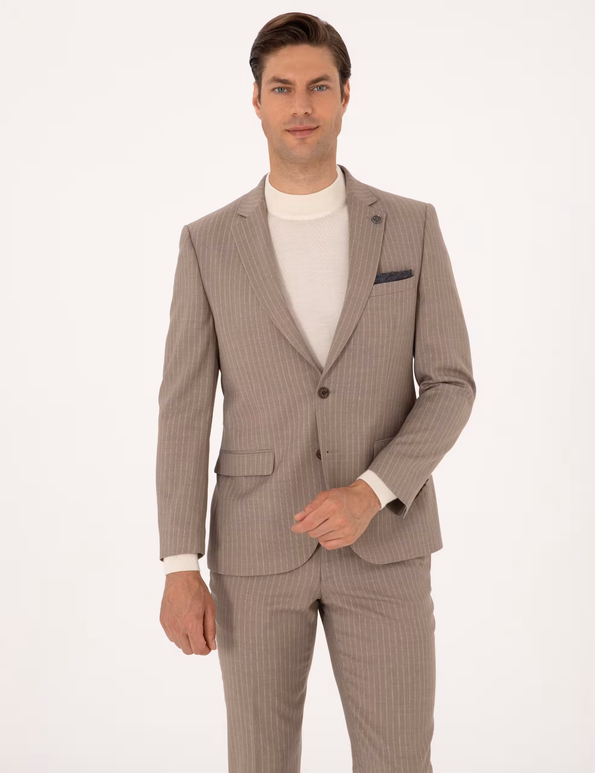 کت و شلوار مردانه بژ پیرکاردین