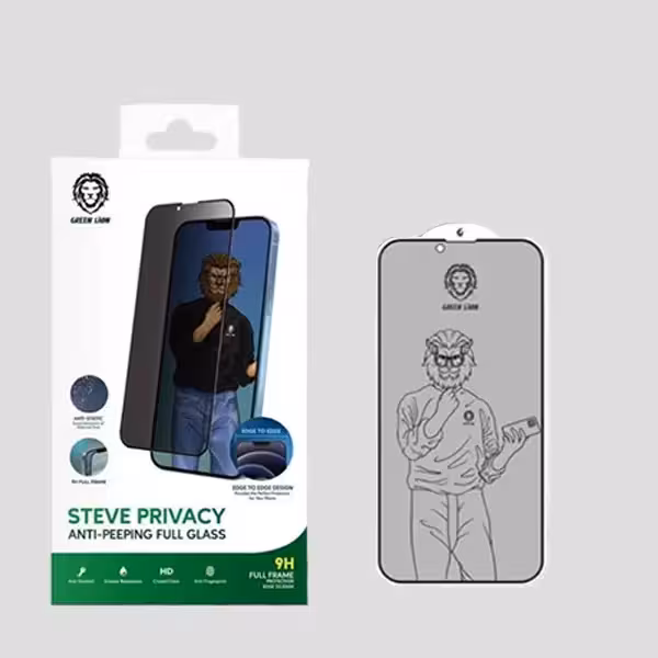 محافظ صفحه نمایش حریم شخصی گرین مدل Steve-Privacy مناسب برای گوشی موبایل اپل iPhone 11 Pro / XS / X