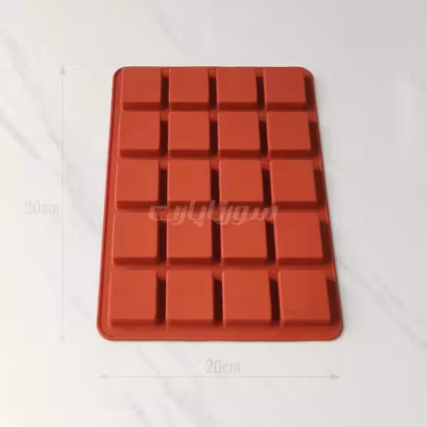 قالب سیلیکونی پولکی مربع 4 سانت