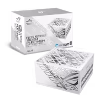 منبع تغذیه (Power Supply) ایسوس سری ROG STRIX، توان 1000 وات، گواهی پلاتینیوم، رنگ سفید، مناسب برای سیستم‌های گیمینگ