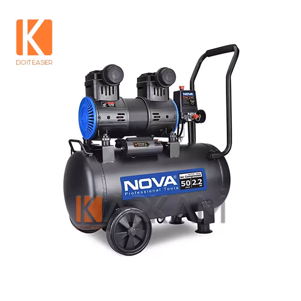 کمپرسور 50 لیتری سایلنت دو موتوره NTA-9151 نوا