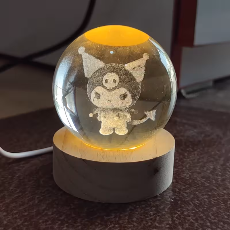 گوی کریستالی شب خواب کرومی ( خرید تکی و عمده شب خواب گناوه مارکت )