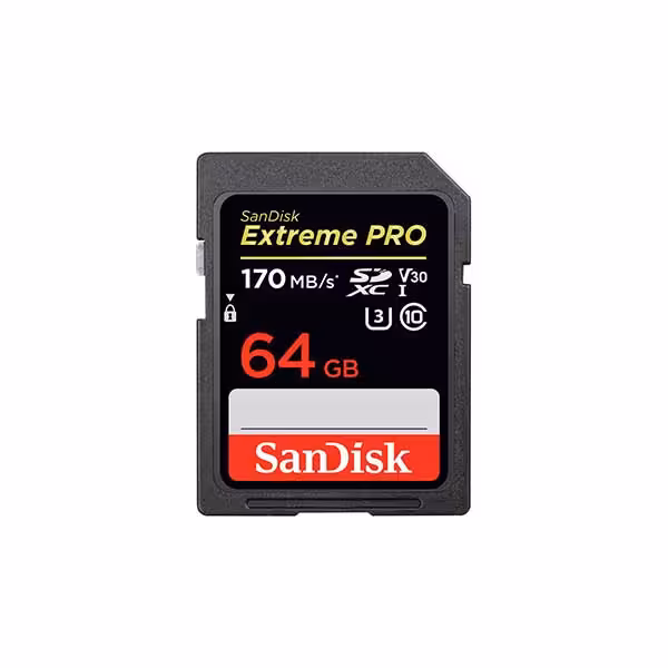 کارت حافظه SDHC سندیسک مدل Extreme Pro V30 با ظرفیت 64گیگابایت استاندارد UHS-I U3