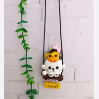 آویز ماشین گربه و جوجه | amazonchi