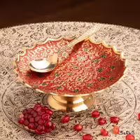 ست انار خوری برنجی میناکاری یلدا کد 03