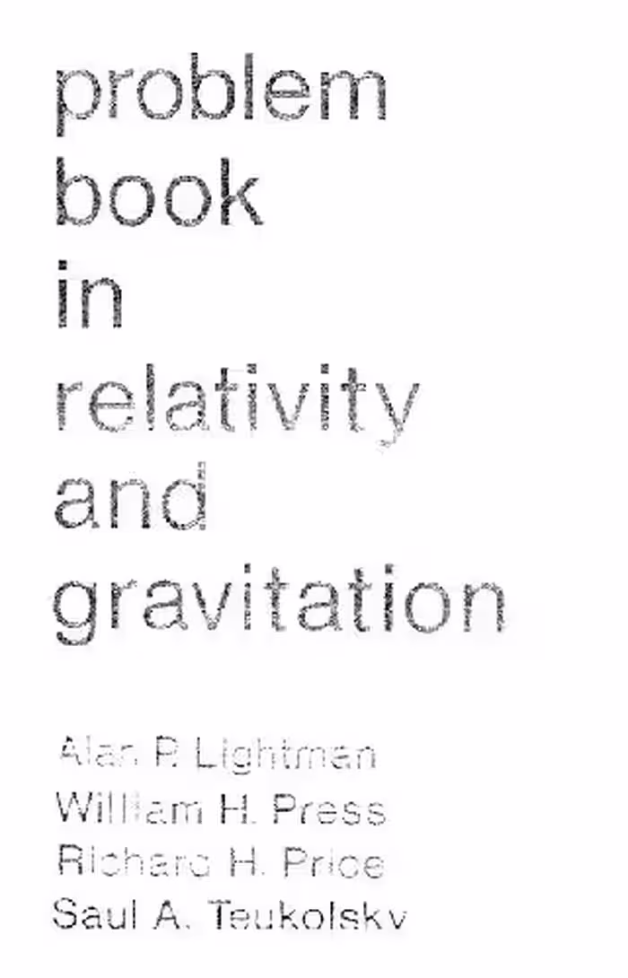 خرید و دانلود نسخه کامل کتاب Problem book in relativity and gravitation