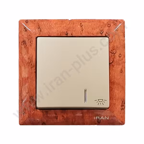 شاسی راه پله مدل الیزه طرح چوب تیره میانی بژ