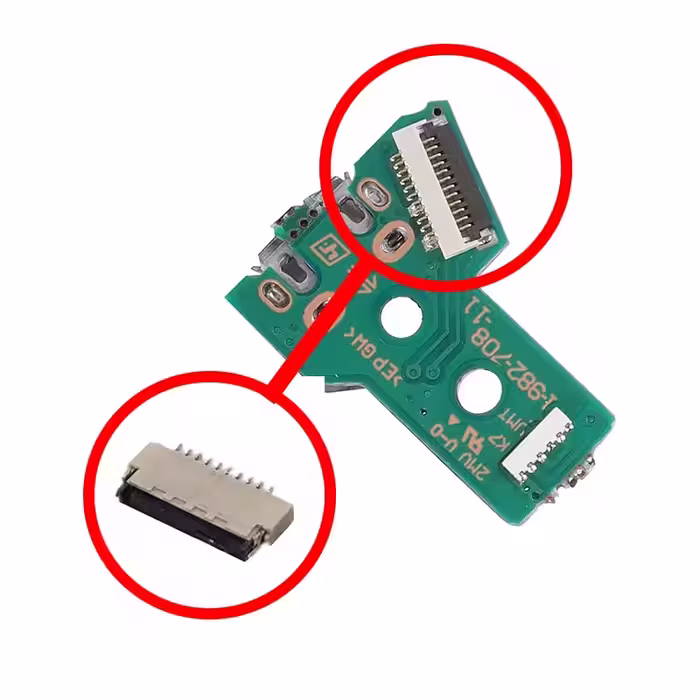 کانکتور روی برد شارژر PS4 مدل 12 پین
