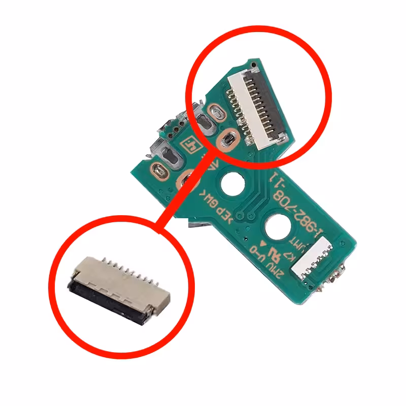 کانکتور روی برد شارژر PS4 مدل 12 پین
