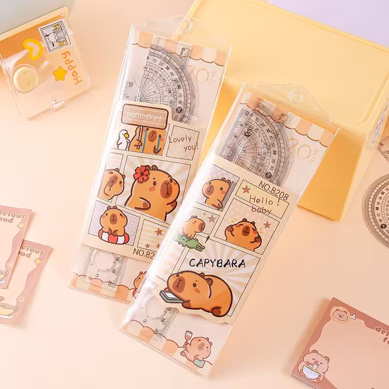 ست خط کش kapibara (مدل رندوم)