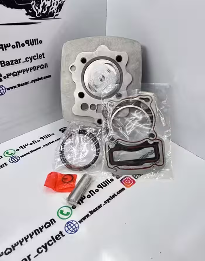 سیلندر پیستون کامل موتور سیکلت هندا 200 برند تک استار