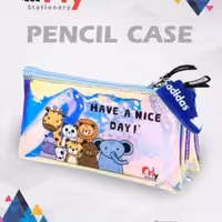 کیف جامدادی 3 زیپ هلوگرامی (آیتم 131)