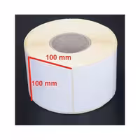 لیبل کاغذی 100 × 100 یک ردیفه