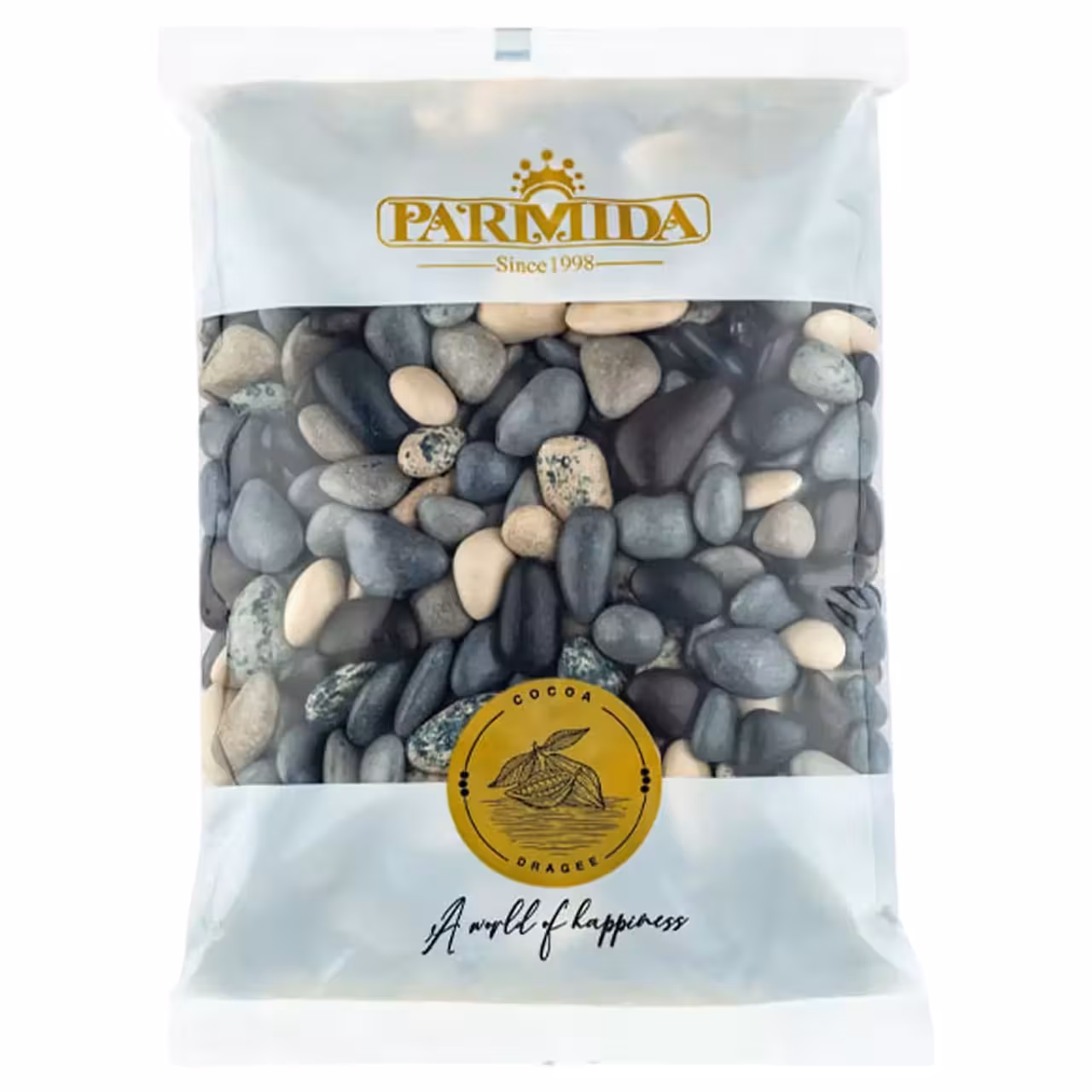 دراژه شکلاتی سنگ رودخانه ای پارمیدا – 1000 گرم