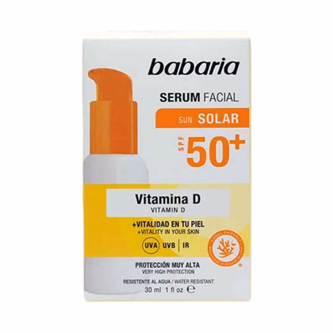 مشخصات، خرید و قیمت سرم ضد آفتاب ویتامین D باباریا با SPF50 حجم 30 میل ⭐️ ویان مارکت