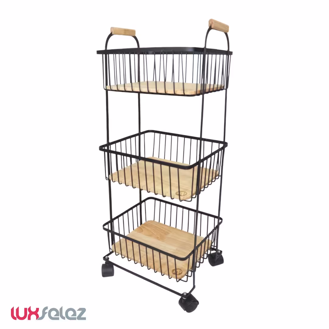 جا پیازی عروس نوین مدل پریا چرخدار 3 طبقه