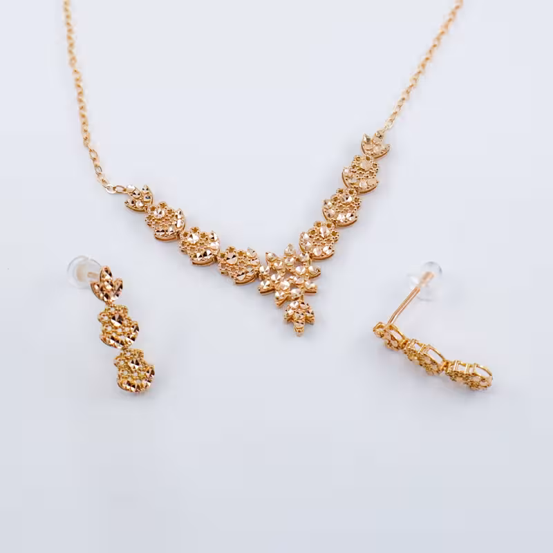 نیم ست تراش طلا