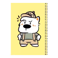 دفتر مشق 80 برگ اس جی مدل خرس بامزه