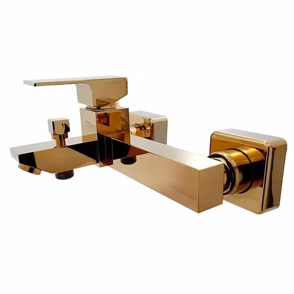 شیر حمام کلار مدل فلت طلایی