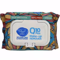 دستمال مرطوب پاک کننده آرایش Q10 مدل Stop Irritation دافی