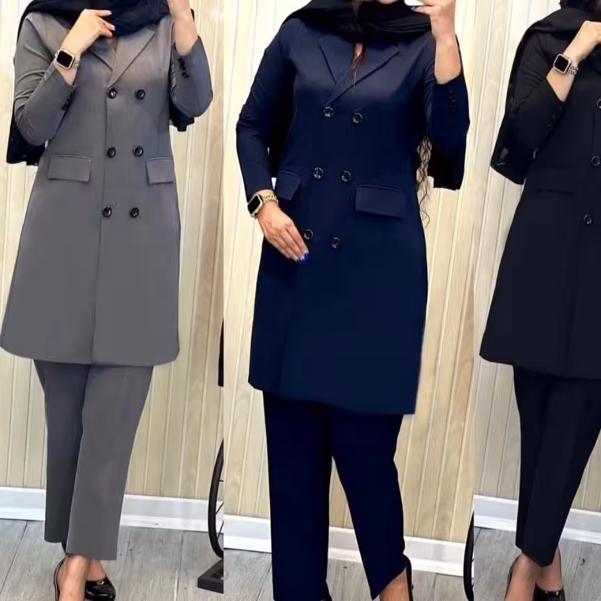 کت و شلوار زنانه اداری ساتین