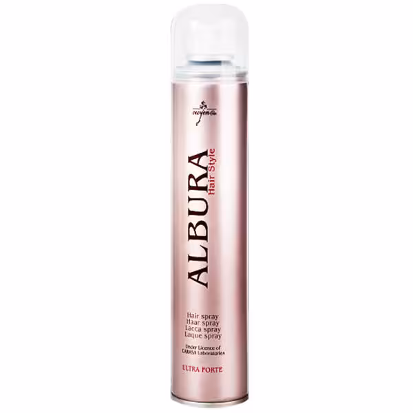 اسپری چسب مو آلبورا مدل Ultra Forte حجم 400 میلی لیتر Albura