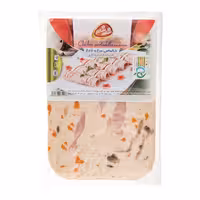 کالباس مرغ و قارچ 55 درصدگوشت مرغ با قارچ شام شام 200 گرمی