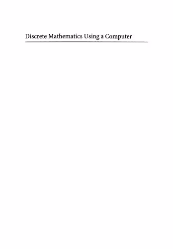 خرید و دانلود نسخه کامل کتاب Discrete Mathematics Using a Computer