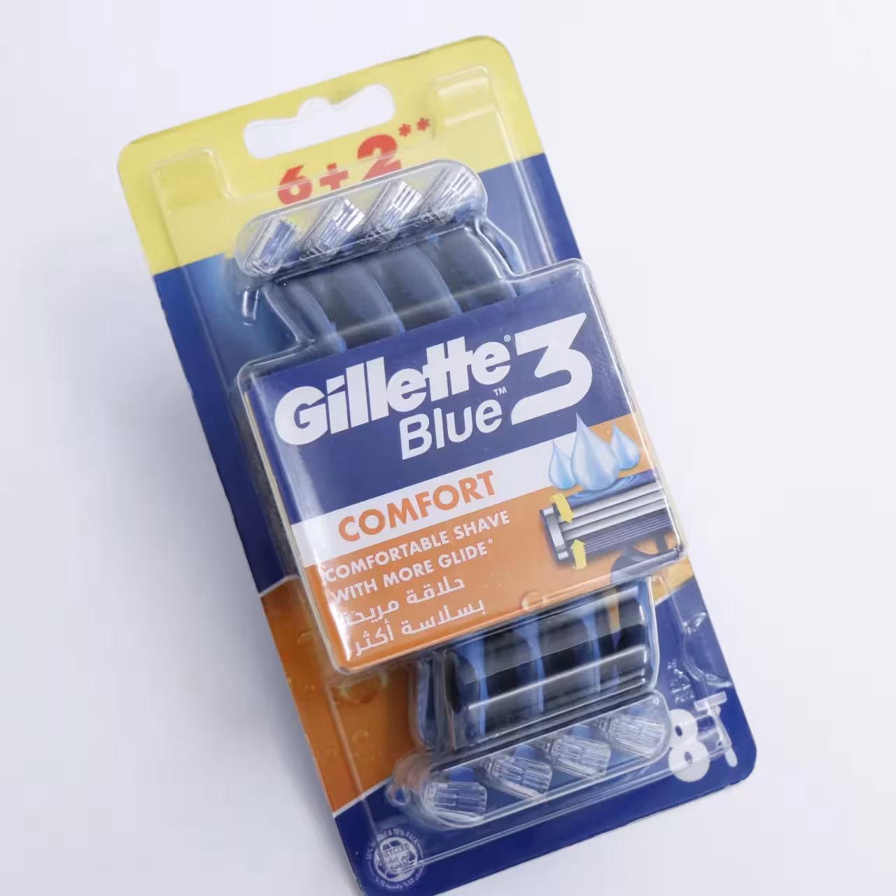 عمده فروشی خودتراش ژیلت Blue 3 Comfort بسته 8 عددی 91892