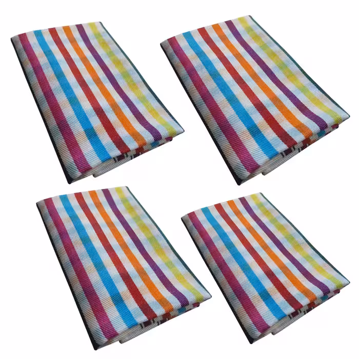 دستمال رطوبت‌گیر خانه و آشپزخانه ویسکوز نساجی دُر هنر یزد مدل گندمک کد 5070 بسته 4 عددی | کالا مکس