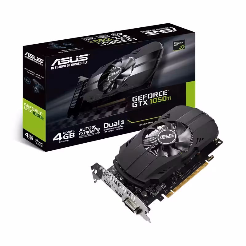 کارت گرافیک ایسوس GTX1050-TI-PH-4G