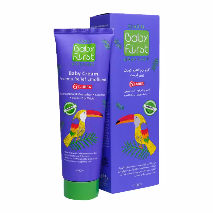 کرم نرم کننده کودک حاوی %6 اوره و اوسرین بیبی فرست | 100 میل