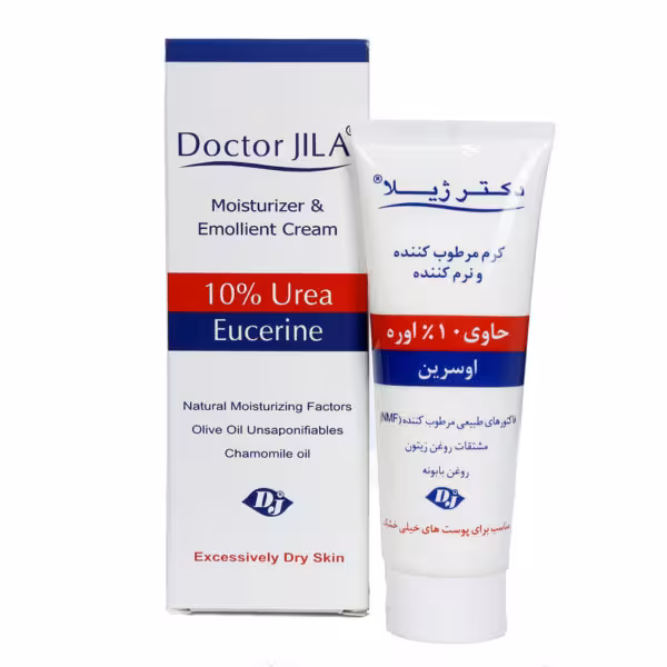 کرم نرم کننده 10 درصد اوره دکتر ژیلا مناسب پوست خیلی خشک 75 گرم