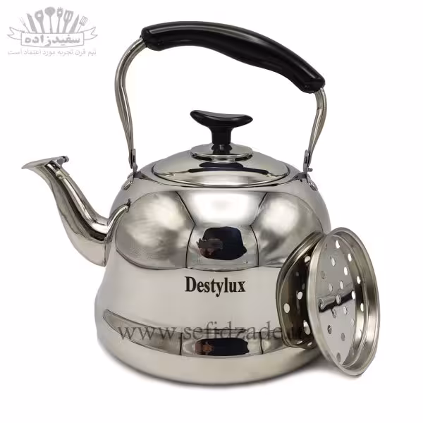 کتری لوله دار استیل دستی لوکس 3 لیتری