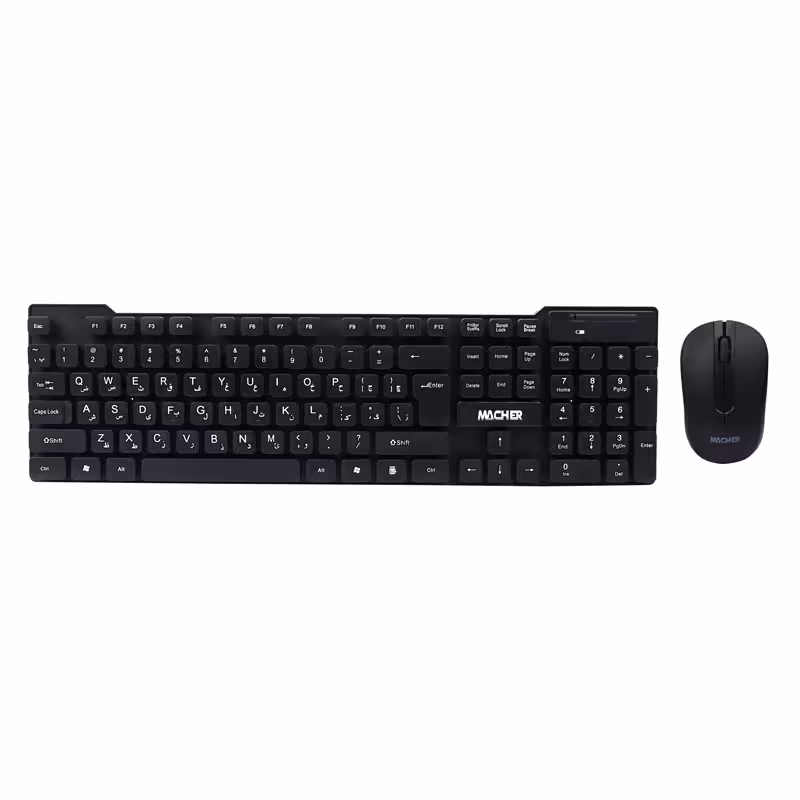 کیبورد و ماوس بی سیم مچر مدل MR-W402 | کالا مکس