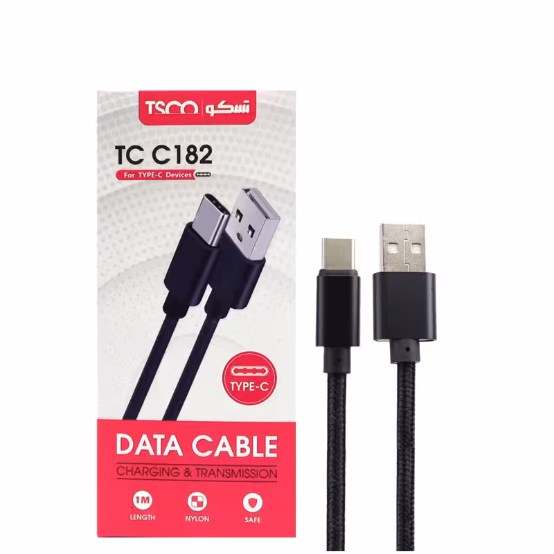 کابل تبدیل USB به USB-C تسکو مدل TC C182 طول 1 متر
