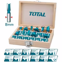 ست 12 عددی تیغه اور فرز توتال سایز 8 مدل TACSR1121