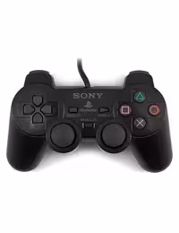 دسته PS2 مشکی سیم ابریشمی دو موتوره