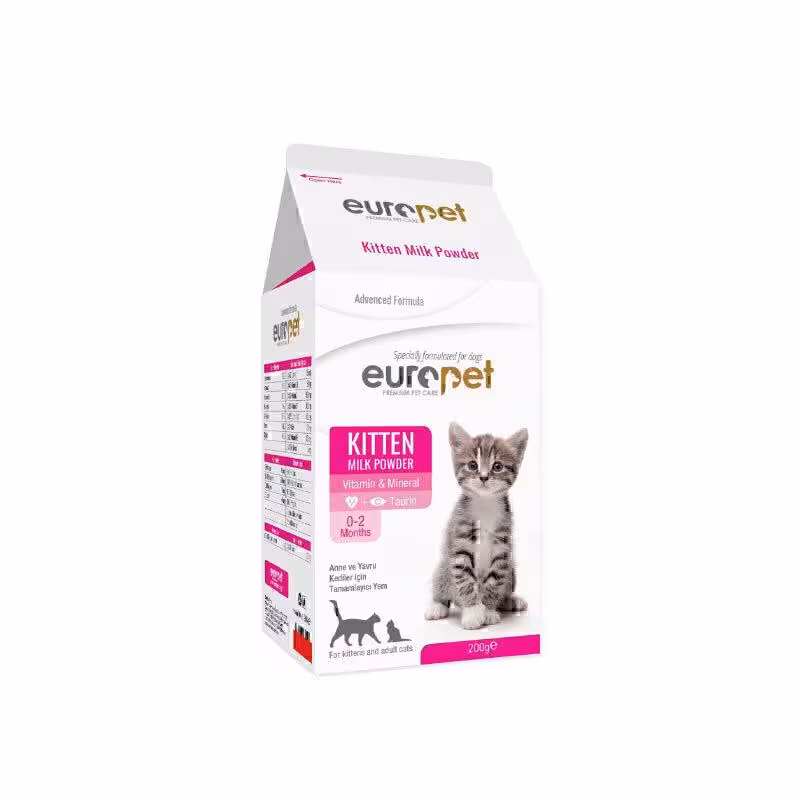 شیر خشک گربه یوروپت Europet Cat Milk Powder وزن 200 گرم