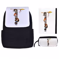 کوله پشتی طرح هری پاتر کد kkj 88به همراه جامدادی و کلاسور | کالا مکس