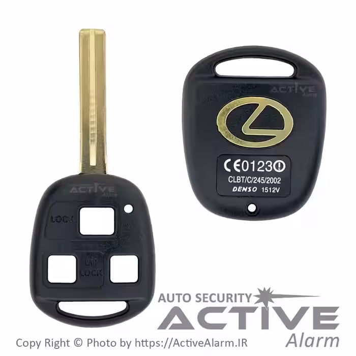 قیمت قاب ریموت‌ فابریک‌ خودرو لکسوس (سه‌دکمه)