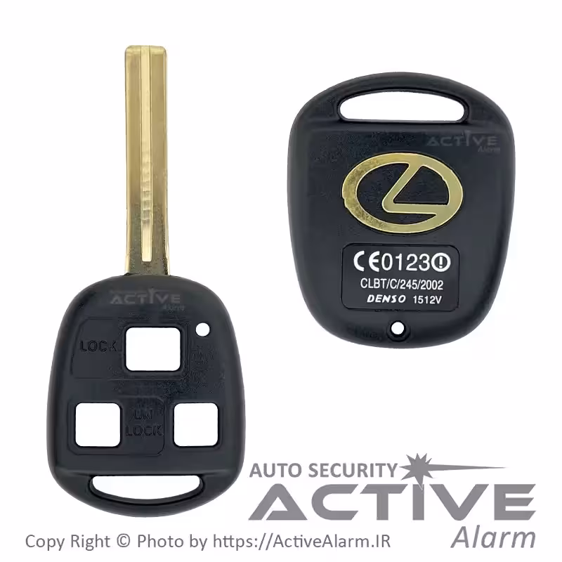 قیمت قاب ریموت‌ فابریک‌ خودرو لکسوس (سه‌دکمه)