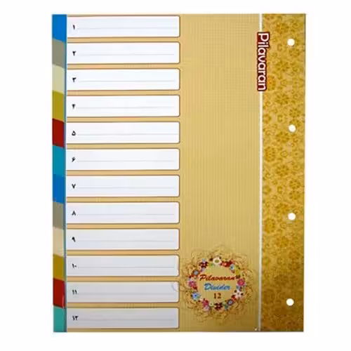 دیوایدر پلاستیکی 12 عددی پیلاوران 6 رنگ