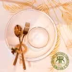 ارکوپال 26 پارچه فرانسوا  گرد لب طلا 79004