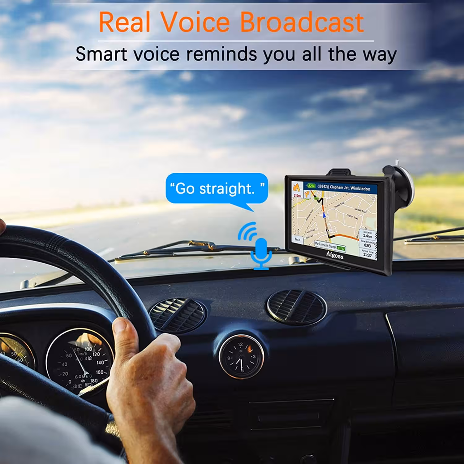 مانیتور 7 اینچی GPS برای ماشین Aigoss
